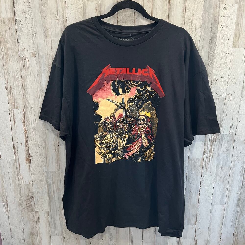 New Metallica Hot Topic 4 Horseman Graphic Tee Rock Band 90s Mens Size XXL